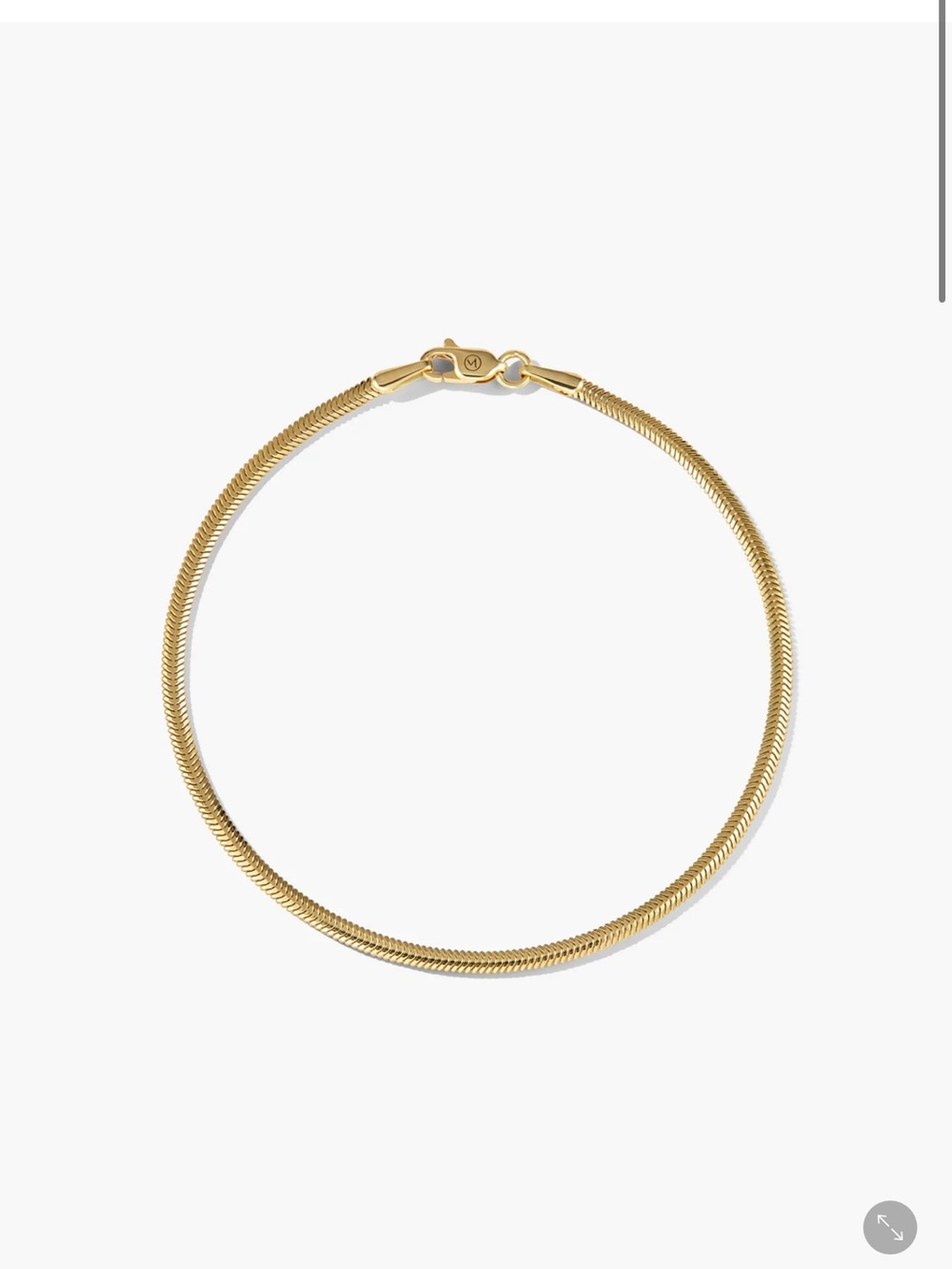 Mejuri 14K Cobra Bracelet